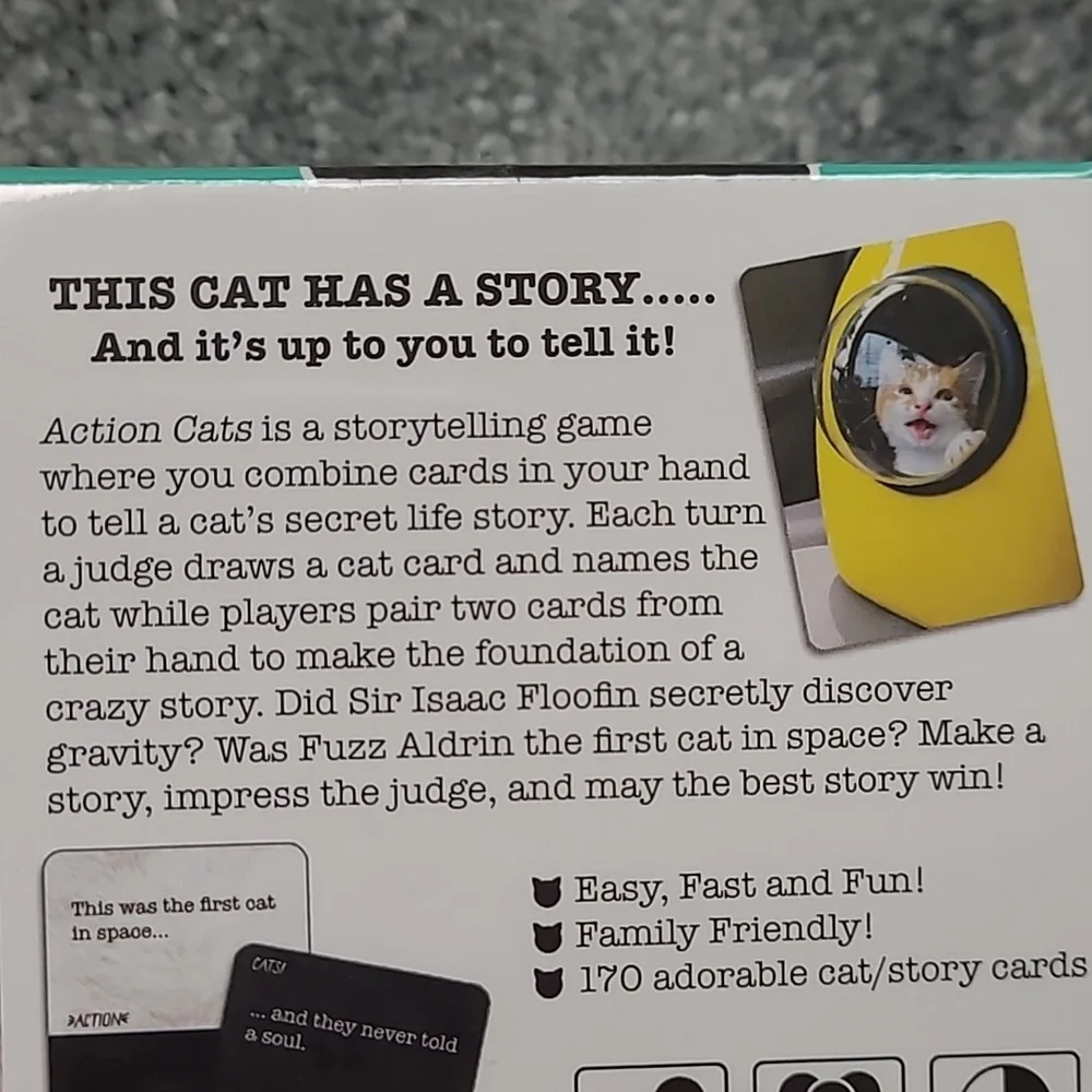 NWOT ACTION CATS PARTY GAME FOR HUMANS - Picture 2 of 5